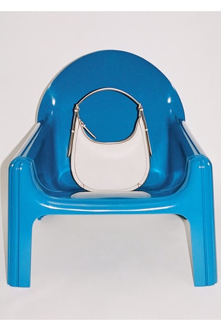 Sac porté épaule ovale - Blanc