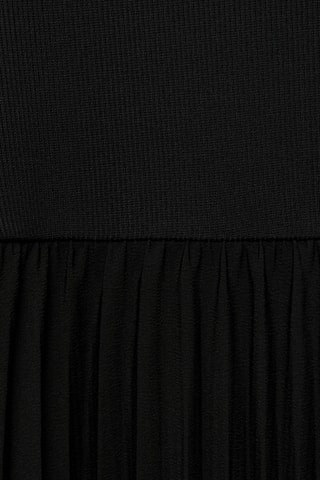 Robe évasée plissée - Noir