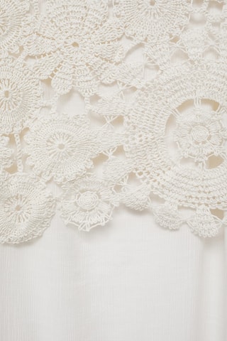Robe midi haut crochet - Blanc