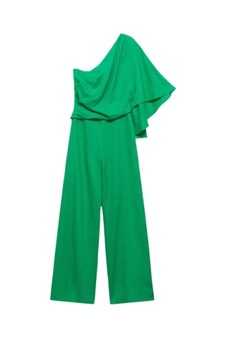 Combinaison asymétrique lin - Vert