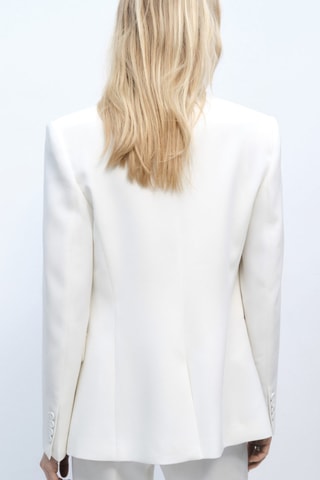 Blazer costume structuré - Blanc