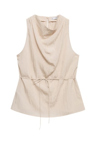 Top noeud texturé - Beige