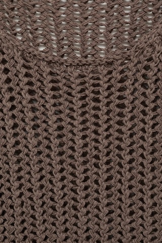 Top crochet bretelles - Marron