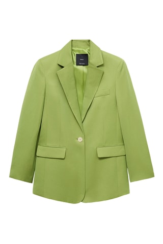 Blazer costume lin mélangé - Vert