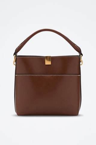 Sac seau détail métallique - Marron