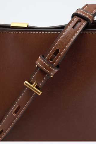 Sac seau détail métallique - Marron