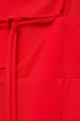 Robe midi nœud au dos - Rouge