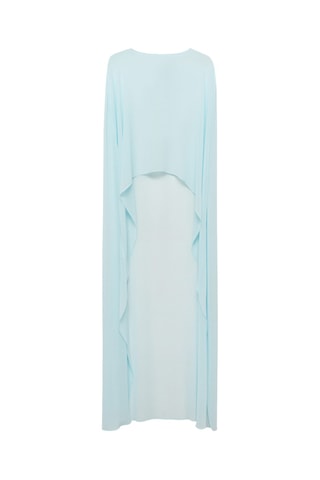 Cape longue semi-transparente - Bleu