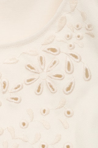 Robe détails ajourés ouvertures - Blanc