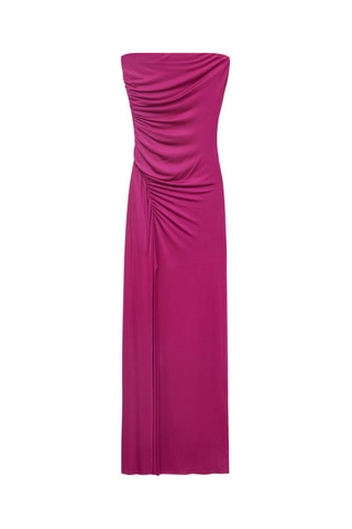 Robe bustier drapée - Rose