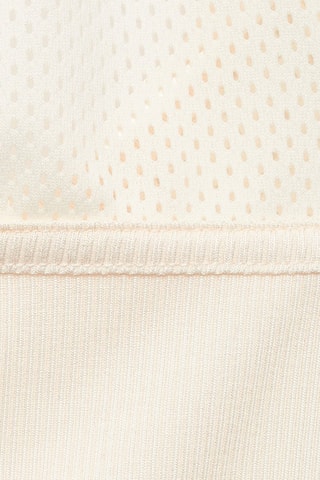 Top à encolure ajourée - Blanc