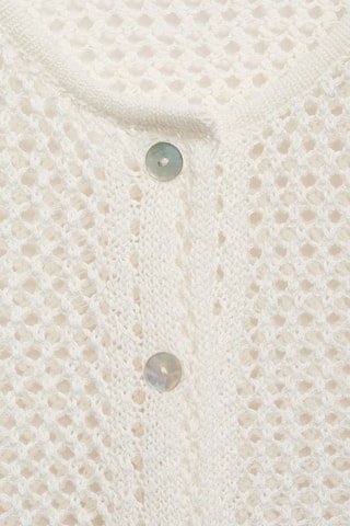 Cardigan crochet boutons - Blanc