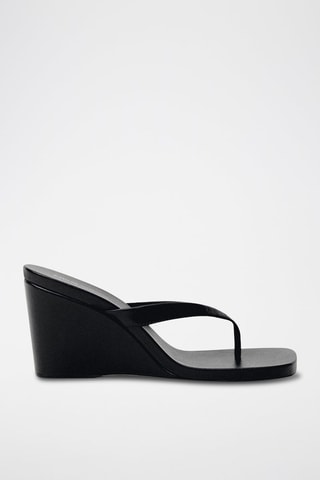 Tongs compensées Trini - Noir