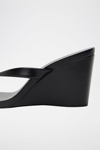 Tongs compensées Trini - Noir