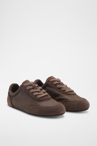 Tennis suède lacets - Marron