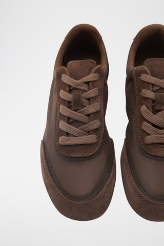 Tennis suède lacets - Marron