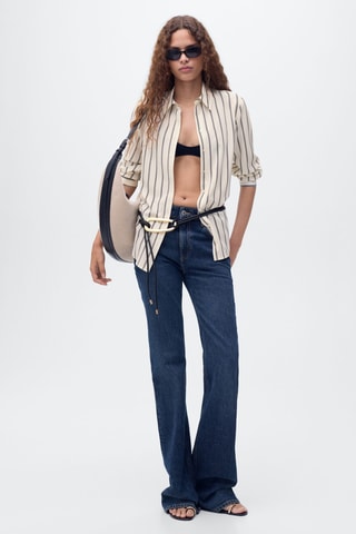 Chemise fluide manches longues - Blanc