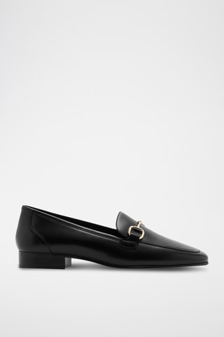 Mocassins cuir boucle - Noir