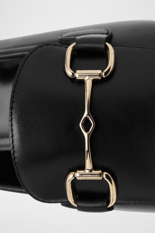 Mocassins cuir boucle - Noir