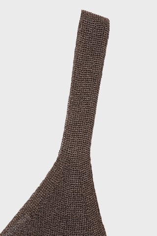 Top maille Lurex - Marron