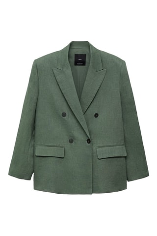 Blazer costume lin - Vert