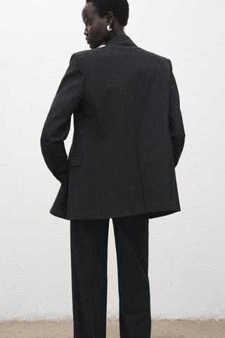 Blazer costume double boutonnage - Gris