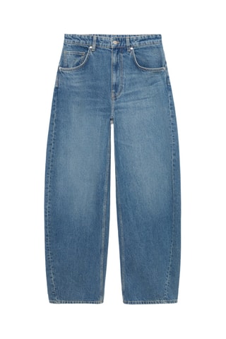 Jean balloon taille normale - Bleu