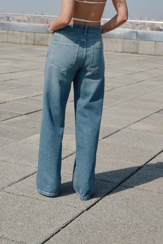 Jean droit taille normale - Bleu