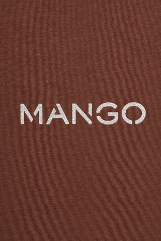T-shirt logo en coton - Marron