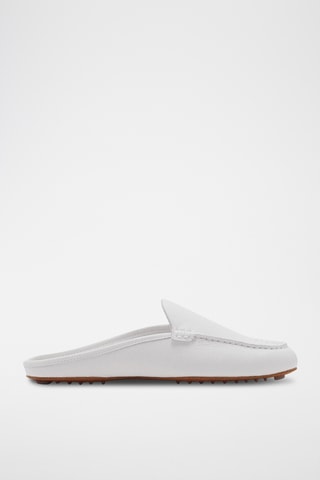 Chaussures plates cuir - Blanc