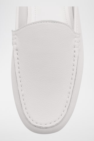 Chaussures plates cuir - Blanc