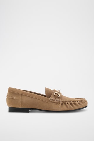 Mocassins en daim à boucle - Marron