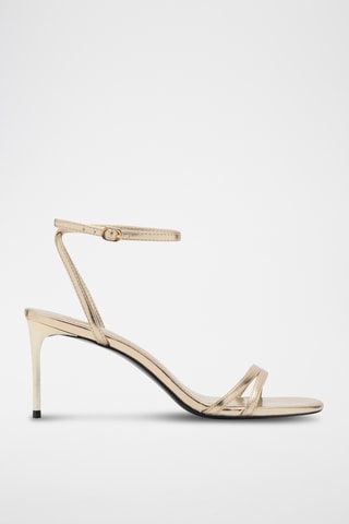 Sandales talon à brides - Doré