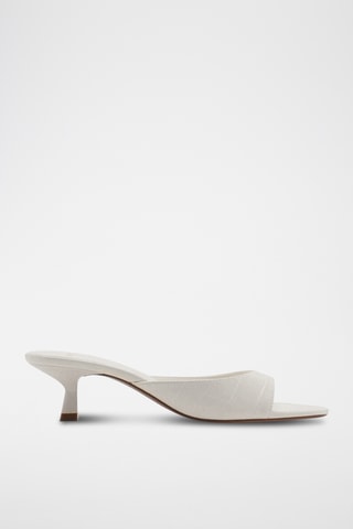 Sandales talon kitten heel - Blanc