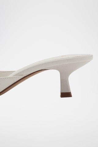Sandales talon kitten heel - Blanc