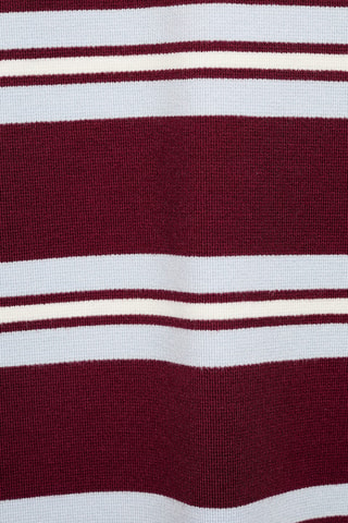 T-shirt manches courtes rayures - Rouge