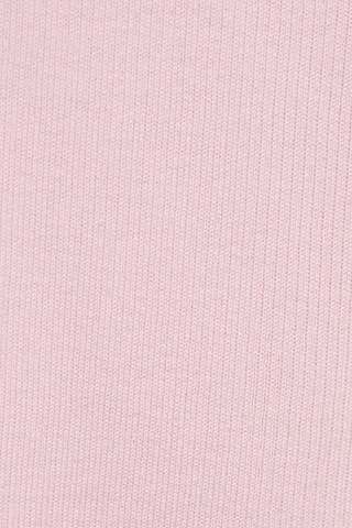 Jersey punto canalé manga corta - Rosa