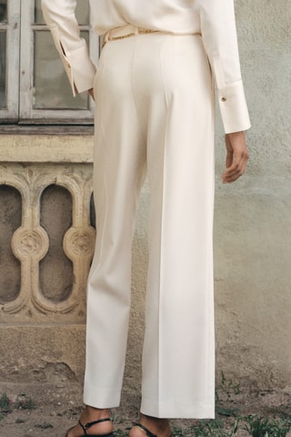 Pantalon droit pinces - Gris
