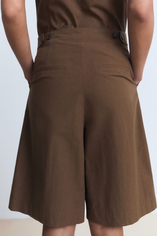 Bermuda costume coton - Marron
