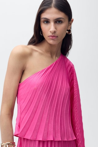Robe longue cape évasée - Rose