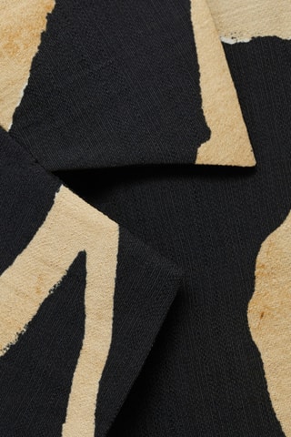 Chemise imprimée manches courtes - Noir