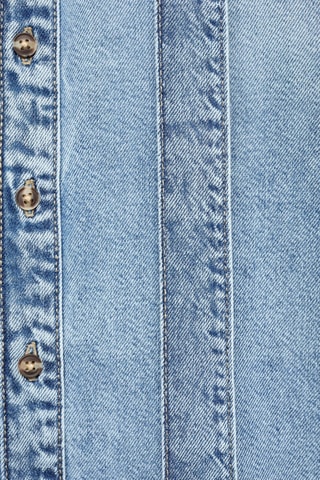 Chemise en jean nœud - Bleu