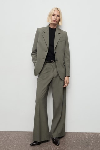 Blazer costume poches - Vert