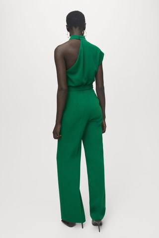 Combinaison longue asymétrique ceinture - Vert