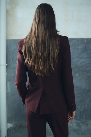 Blazer costume droit - Bordeaux