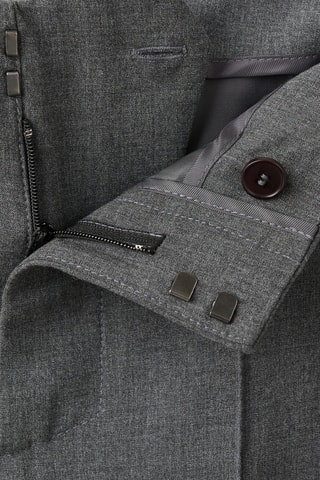 Pantalon droit avec ceinture - Gris