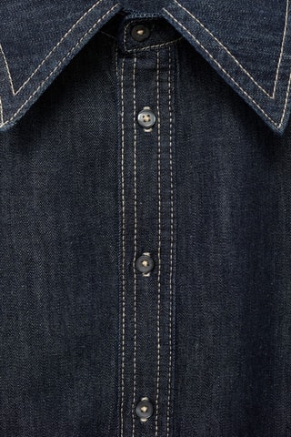 Chemise denim coutures - Bleu