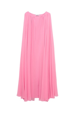 Robe cape évasée - Rose