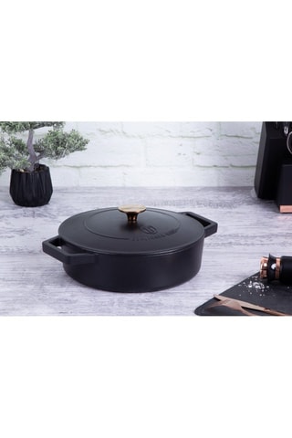 Panela 2 em 1 em ferro fundido esmaltado Strong Mold Seria - 26 cm - 2,57 l