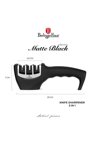 Afiador de facas 3 em 1 Matte Black